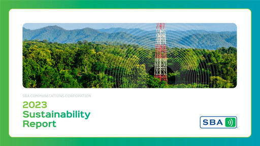 Thumbnail SBA Communications Sustainability Report 2023
