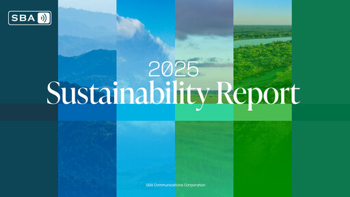 Thumbnail SBA Communications Sustainability Report 2025