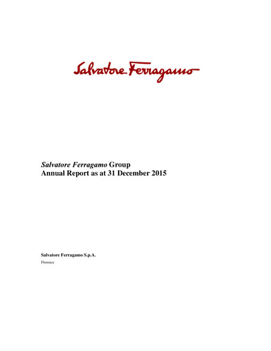 Thumbnail Salvatore Ferragamo Annual Report 2015