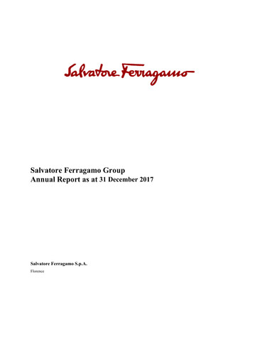 Thumbnail Salvatore Ferragamo Annual Report 2017
