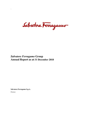 Thumbnail Salvatore Ferragamo Annual Report 2018