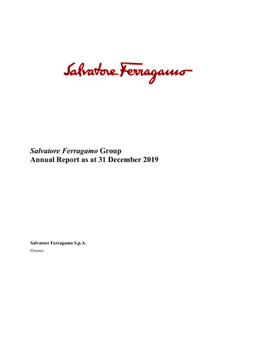 Thumbnail Salvatore Ferragamo Annual Report 2019