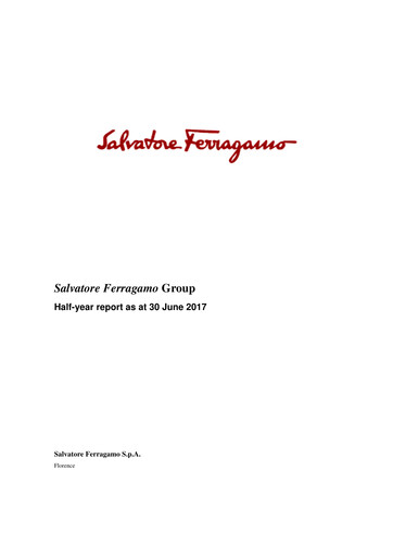 Thumbnail Salvatore Ferragamo Half-year Report 2017-h1