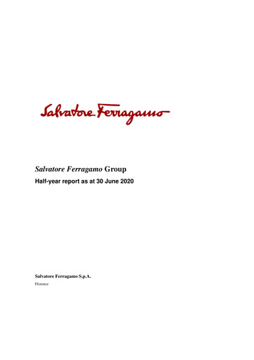 Thumbnail Salvatore Ferragamo Half-year Report 2020-h1