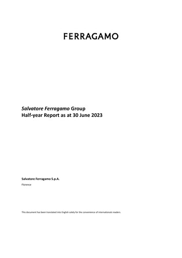 Thumbnail Salvatore Ferragamo Half-year Report 2023-h1