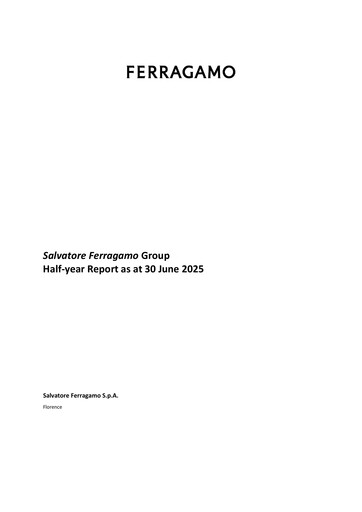 Thumbnail Salvatore Ferragamo Half-year Report 2025-h1
