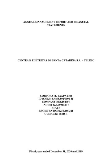 Vorschaubild Celesc (Centrais Elétricas de Santa Catarina) Finanzbericht 2020