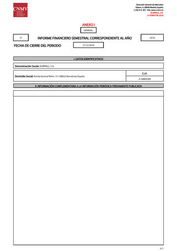 Miniature Almirall Rapport financier 2018