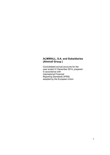 Thumbnail Almirall Financial Statement 2013