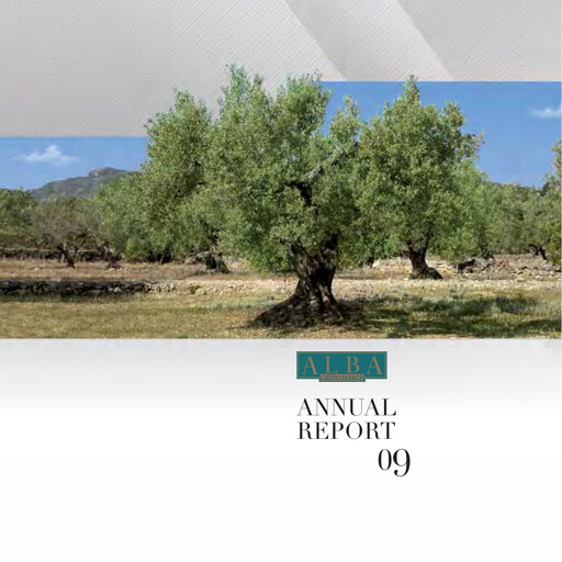 Thumbnail Corporación Financiera Alba Annual Report 2009