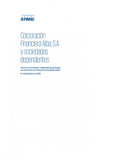 Thumbnail Corporación Financiera Alba ESG Report 2024