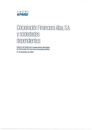 Thumbnail Corporación Financiera Alba Sustainability Report 2023