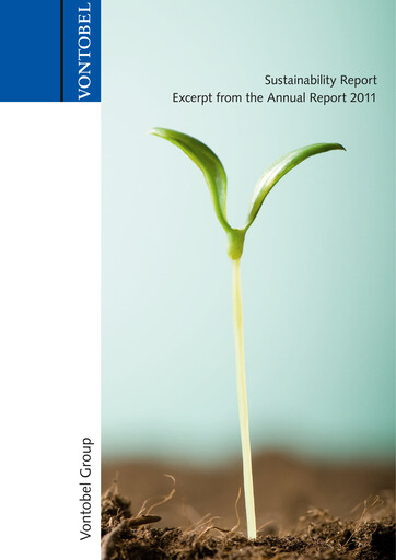 Thumbnail Vontobel Sustainability Report 2011