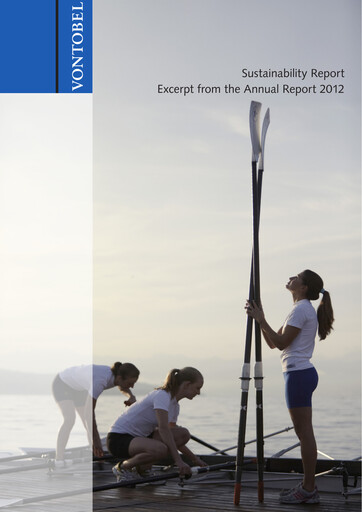 Thumbnail Vontobel Sustainability Report 2012