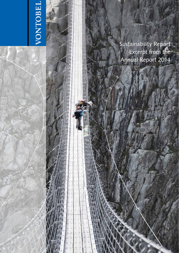 Thumbnail Vontobel Sustainability Report 2014