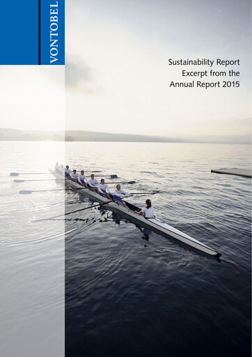 Thumbnail Vontobel Sustainability Report 2015