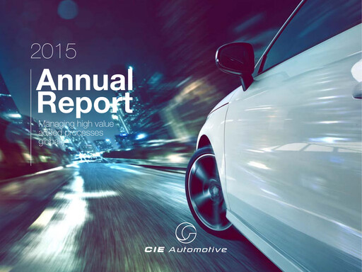 Thumbnail CIE Automotive
 Annual Report 2015