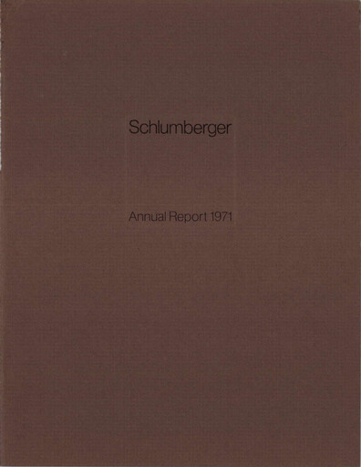 Thumbnail SLB (Schlumberger) Annual Report 1971