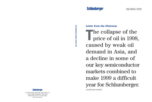 Thumbnail SLB (Schlumberger) Annual Report 1999