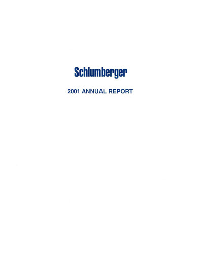Thumbnail SLB (Schlumberger) Annual Report 2001