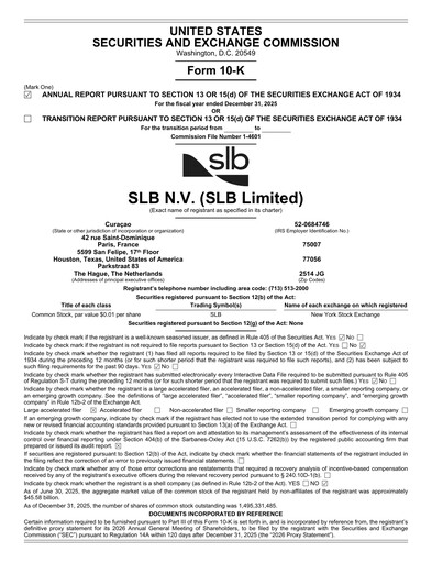 Thumbnail SLB (Schlumberger) Annual Report 2025