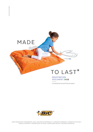 Thumbnail BIC Universal Registration Document 2015