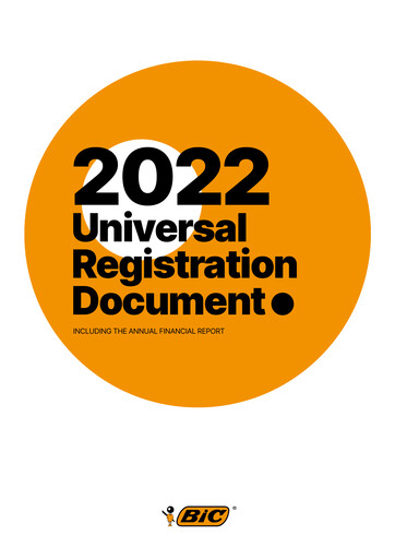 Thumbnail BIC Universal Registration Document 2022