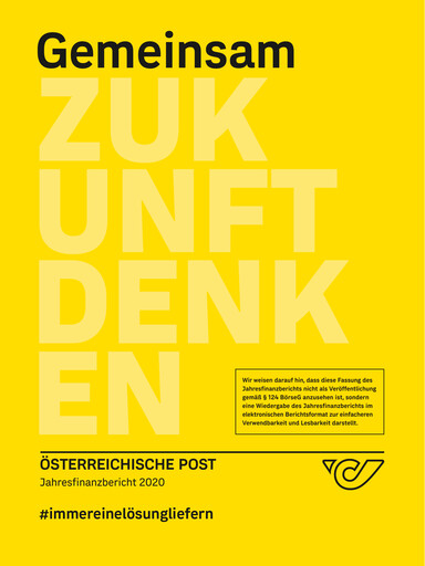 Thumbnail Österreichische Post
 Financial Statement 2020
