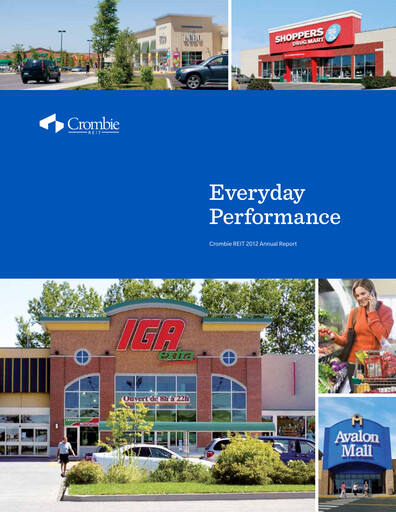 Thumbnail Crombie Real Estate Investment Trust Annual Report 2012