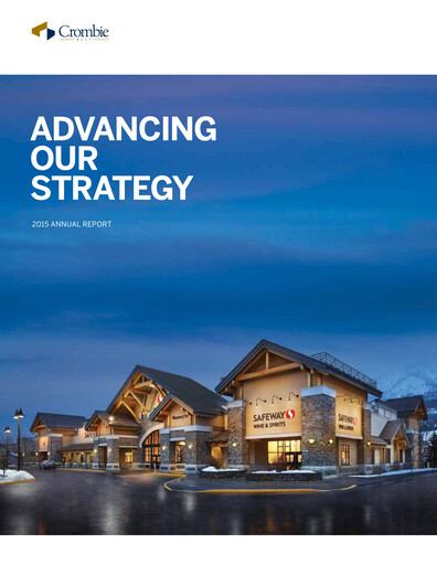 Vorschaubild Crombie Real Estate Investment Trust Jahresbericht 2015