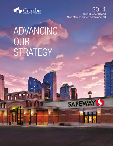 Thumbnail Crombie Real Estate Investment Trust Quarterly Report 2014-q3