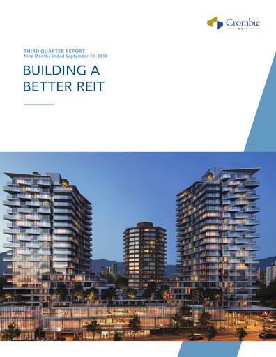 Thumbnail Crombie Real Estate Investment Trust Quarterly Report 2018-q3