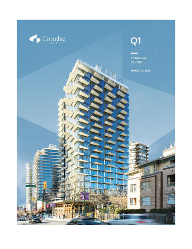 Thumbnail Crombie Real Estate Investment Trust Quarterly Report 2020-q1