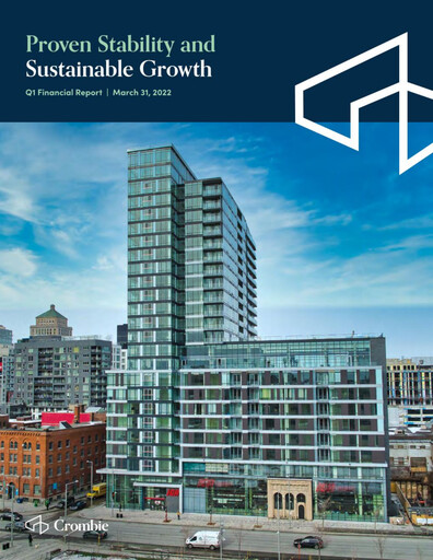 Thumbnail Crombie Real Estate Investment Trust Quarterly Report 2022-q1