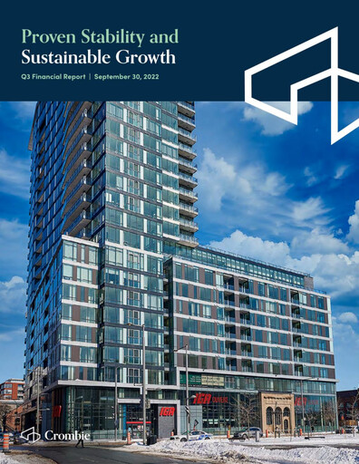 Thumbnail Crombie Real Estate Investment Trust Quarterly Report 2022-q3