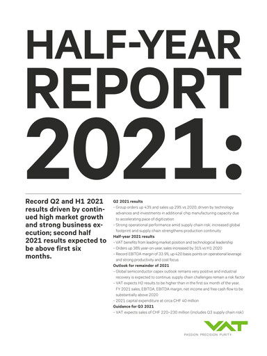 Thumbnail VAT Group Half-year Report 2021-h1