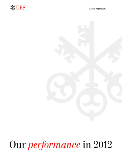 Thumbnail UBS Annual Report 2012