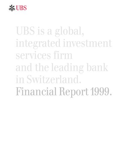 Thumbnail UBS Financial Statement 1999