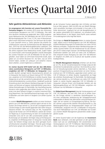Thumbnail UBS Quarterly Report 2010-q4