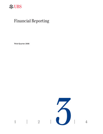 Thumbnail UBS Quarterly Report 2008-q3