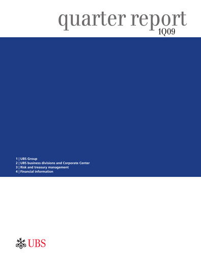 Thumbnail UBS Quarterly Report 2009-q1