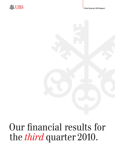 Thumbnail UBS Quarterly Report 2010-q3