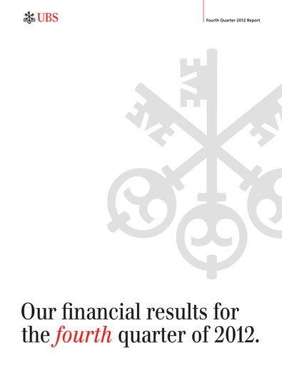 Thumbnail UBS Quarterly Report 2012-q4