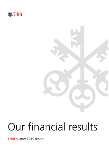 Thumbnail UBS Quarterly Report 2019-q3