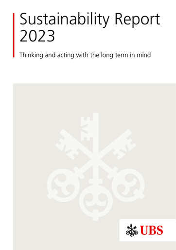 Miniature UBS Rapport de durabilité 2023