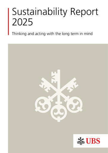 Thumbnail UBS Sustainability Report 2025