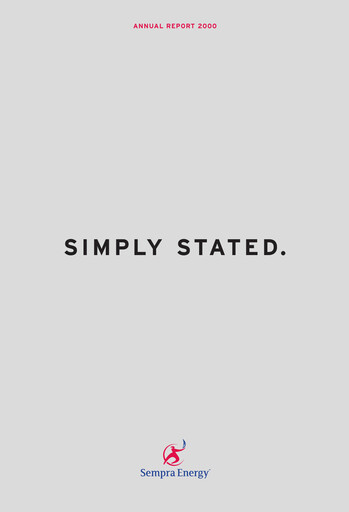 Thumbnail Sempra Annual Report 2000