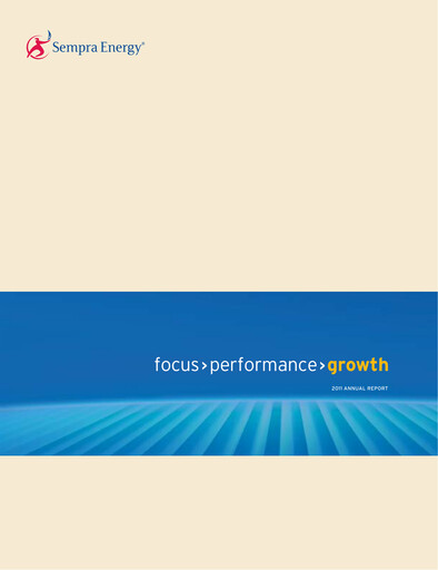 Thumbnail Sempra Annual Report 2011