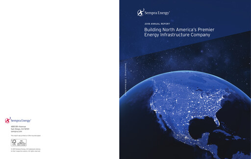 Thumbnail Sempra Annual Report 2018