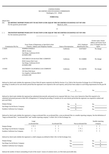 Thumbnail Sempra Quarterly Report 2016-q1